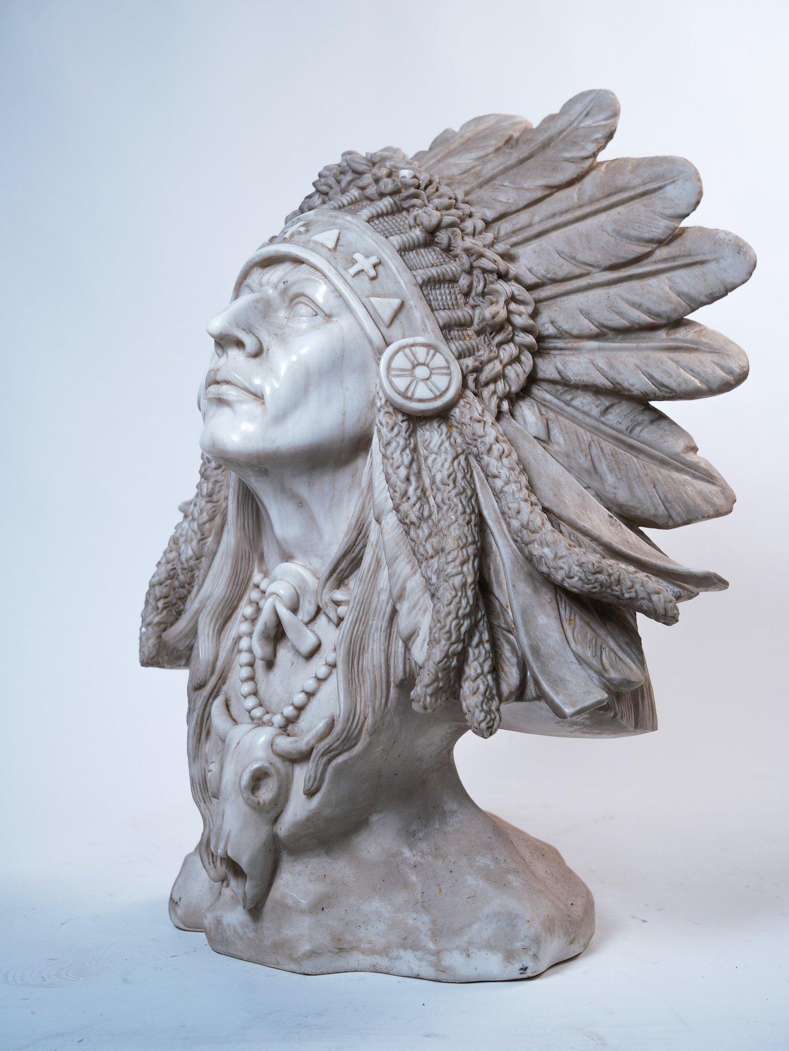 Italian Indian sculpture art For Sale