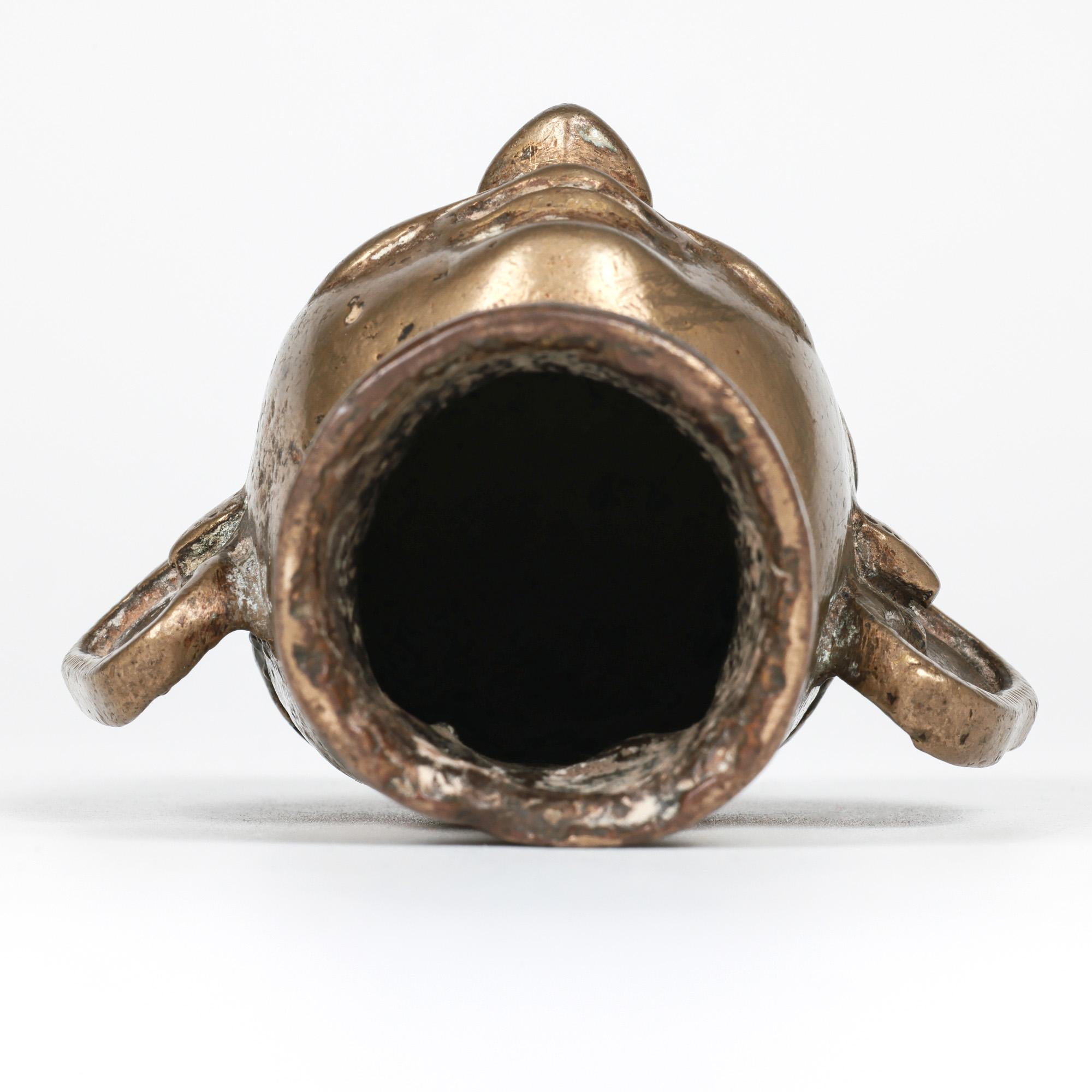 Indian Shiva Mukhalingam Brass Alloy Human Face Cover For Sale 6