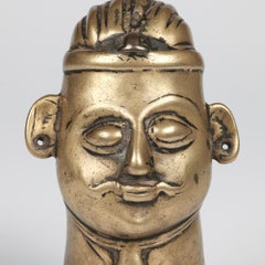 Indian Shiva Mukhalingam Brass Alloy Human Face Cover