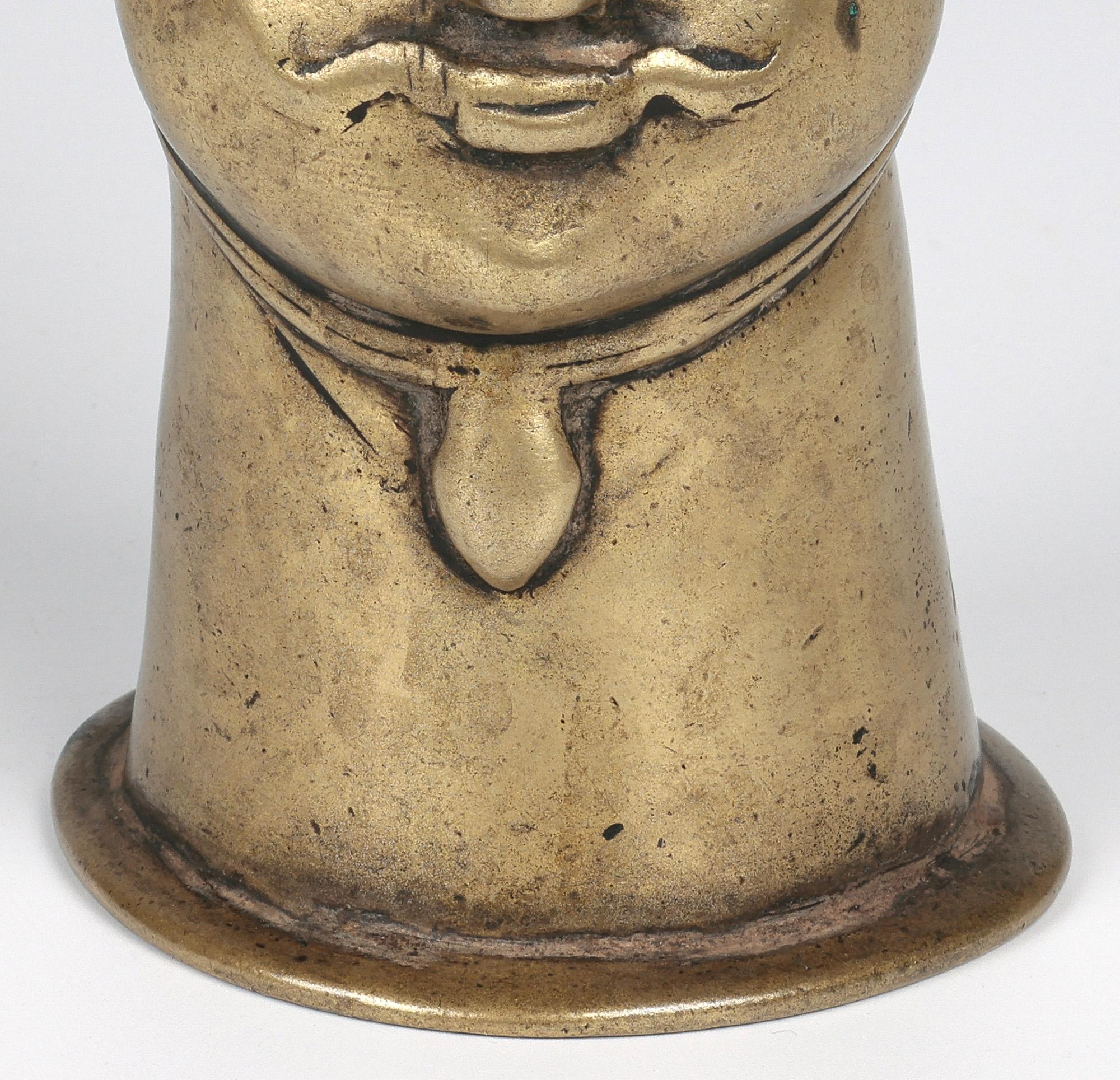 Other Indian Shiva Mukhalingam Brass Alloy Human Face Cover For Sale