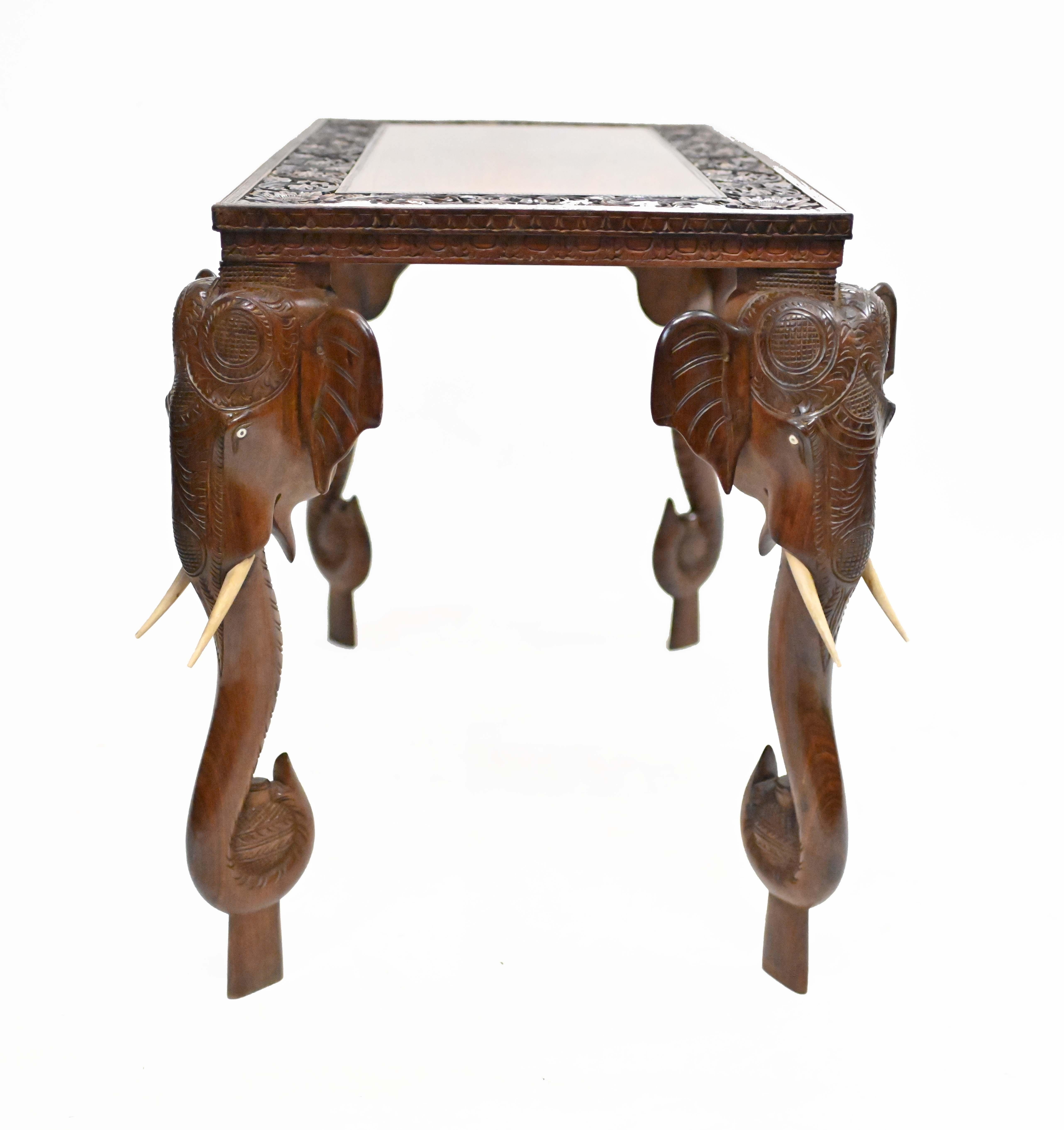 Indian Side Table Colonial Antiques Elephant Legs 1840 8