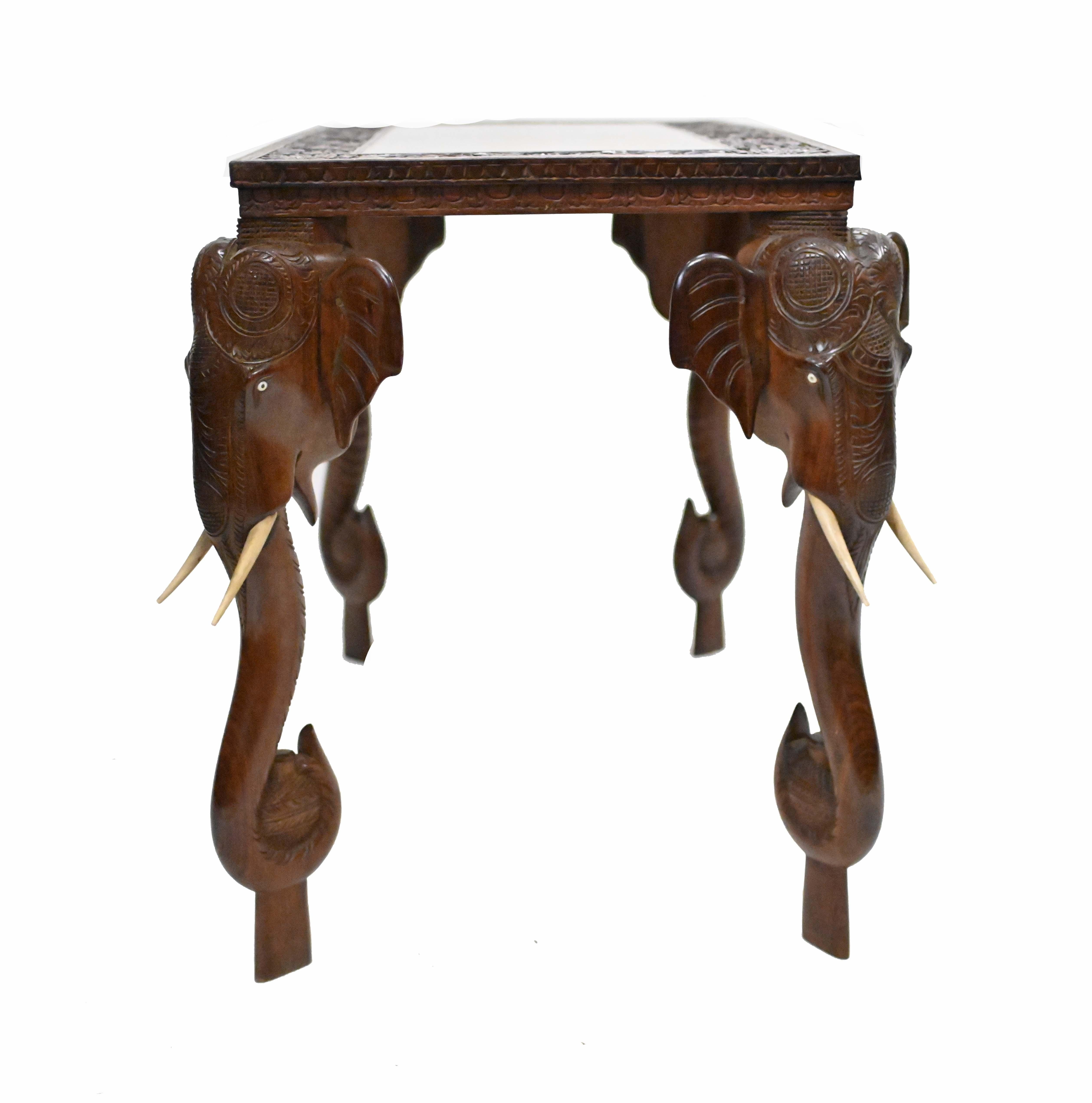 Indian Side Table Colonial Antiques Elephant Legs 1840 9