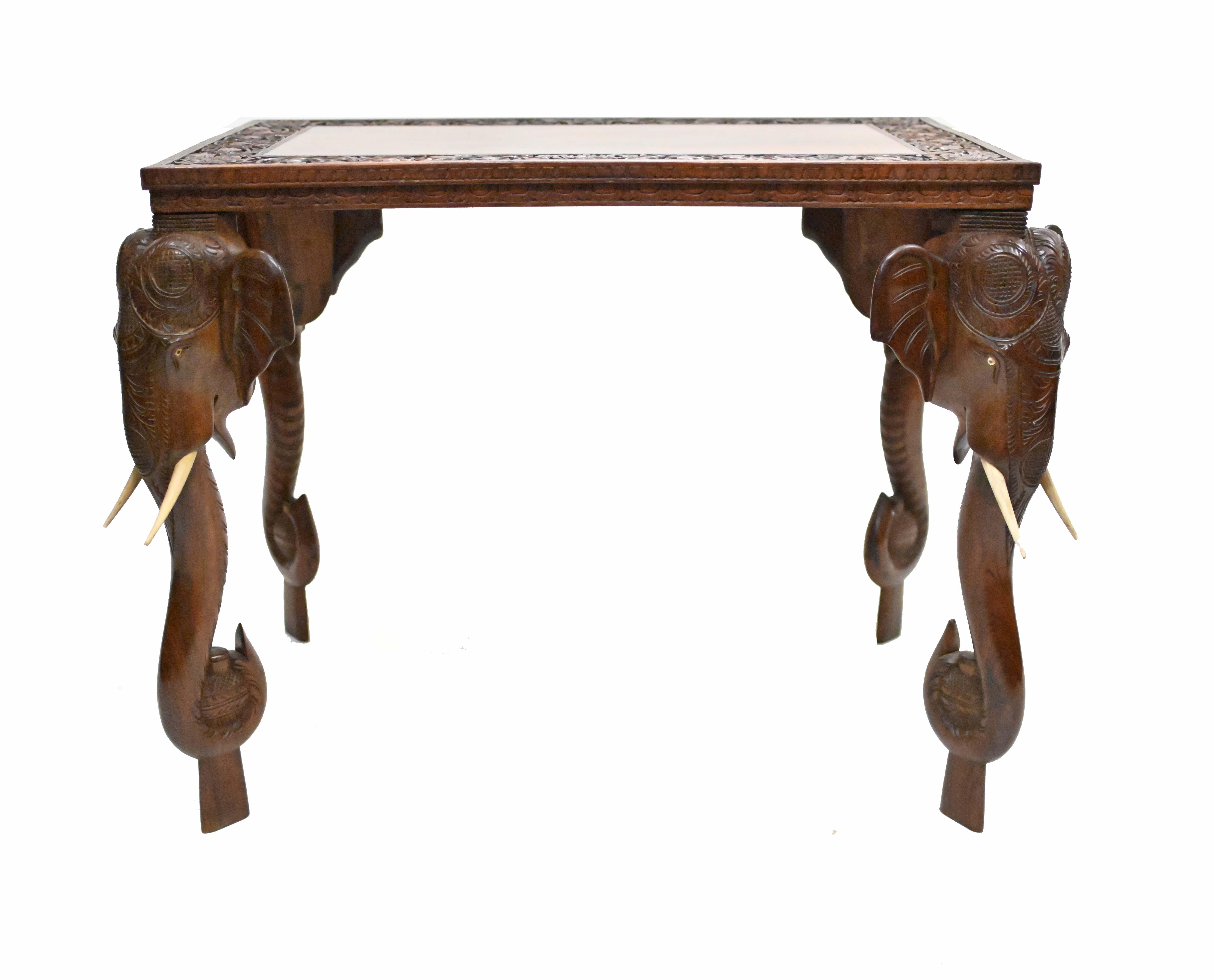 Indian Side Table Colonial Antiques Elephant Legs 1840 2