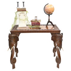 Indian Side Table Colonial Antiques Elephant Legs 1840