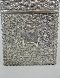 Indian Silver Card Case, circa 1890