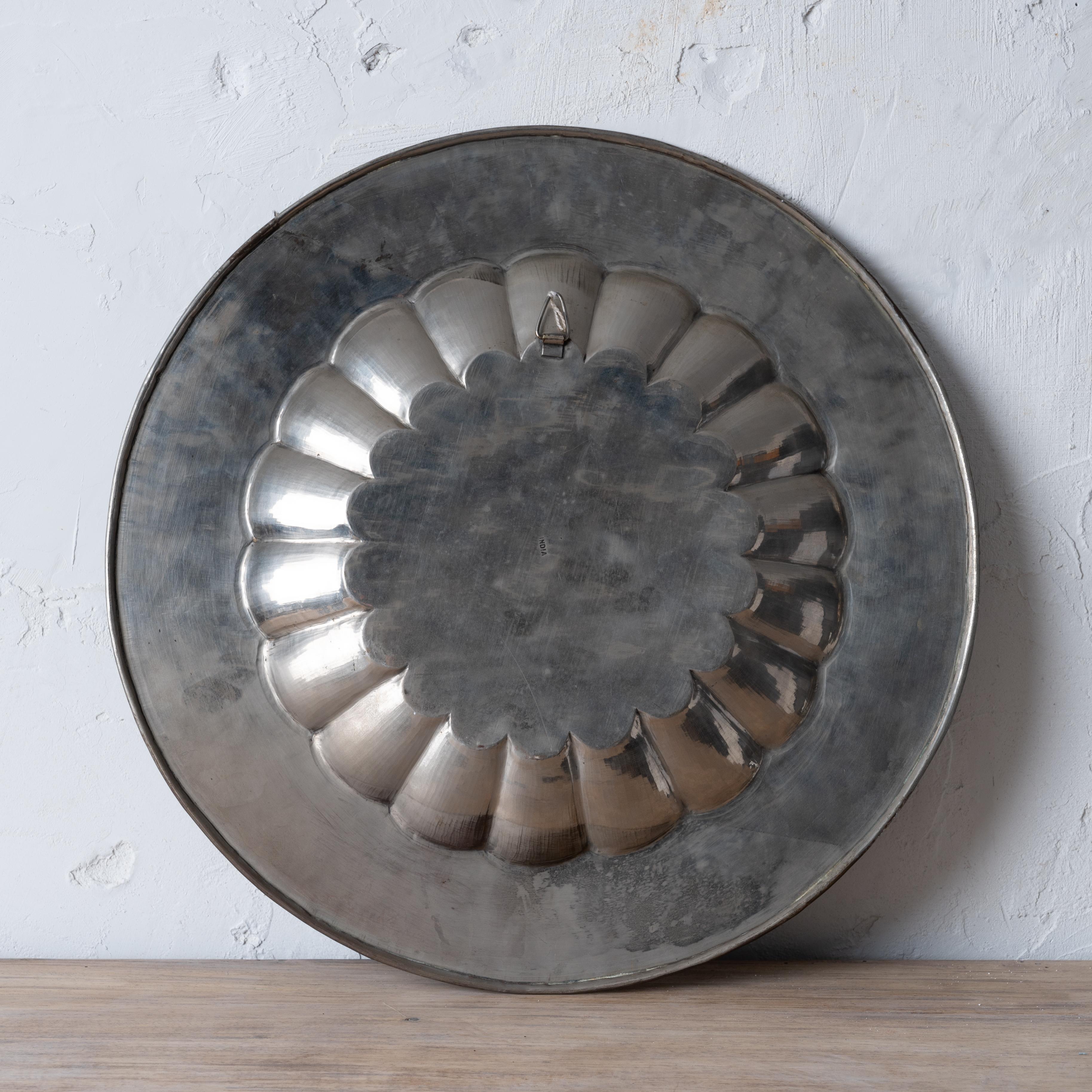 Indian Silverplate Tray For Sale 5