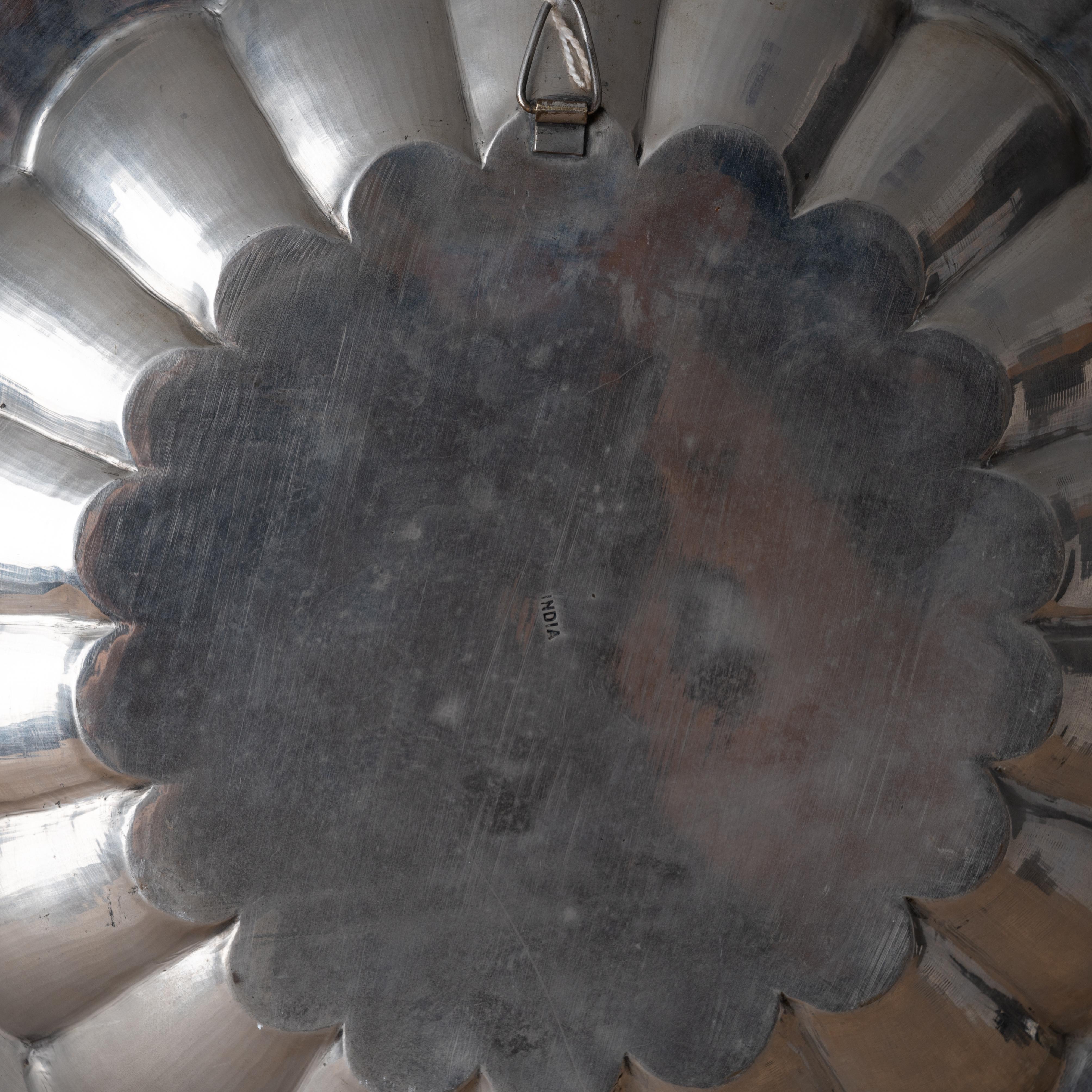 Indian Silverplate Tray For Sale 6