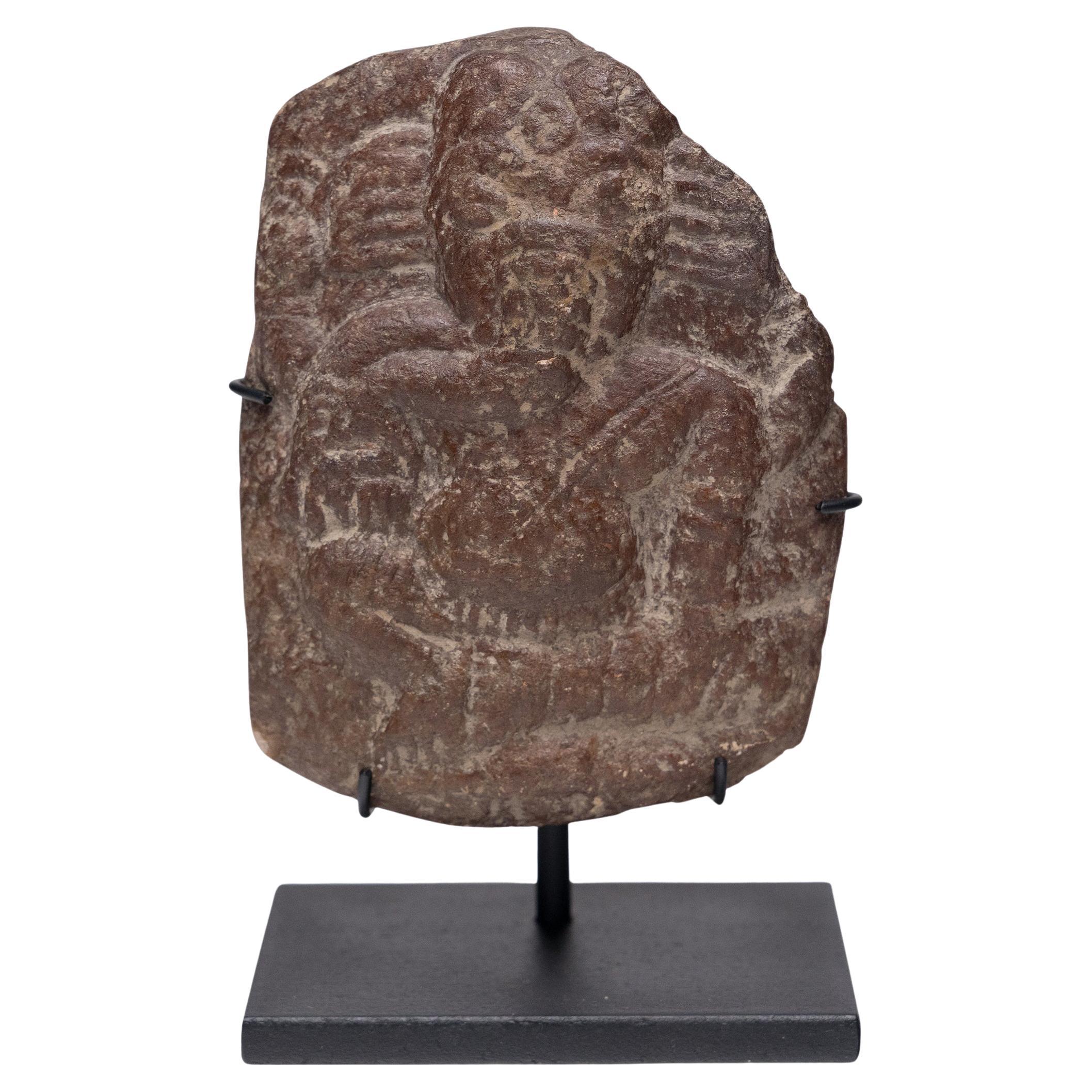 Ganesha indien en relief en pierre, 10e siècle