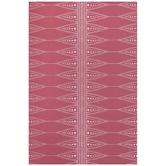 'Indian Stripe' Contemporary, Traditional Wallpaper in Snug Red