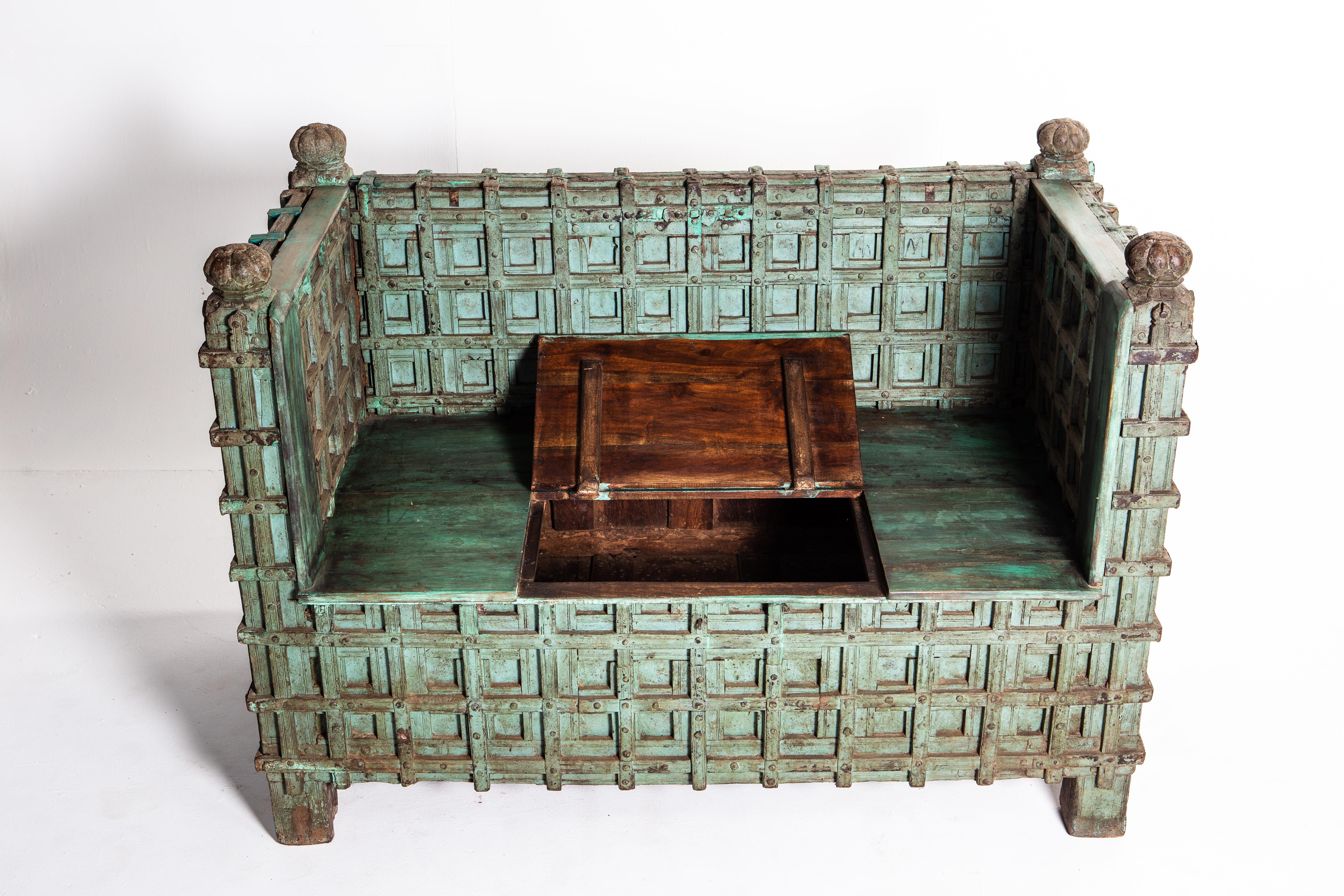 Indian Strongbox Converted to Bench 2