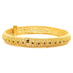 Indian Style Bangle 21K Gold Bracelet