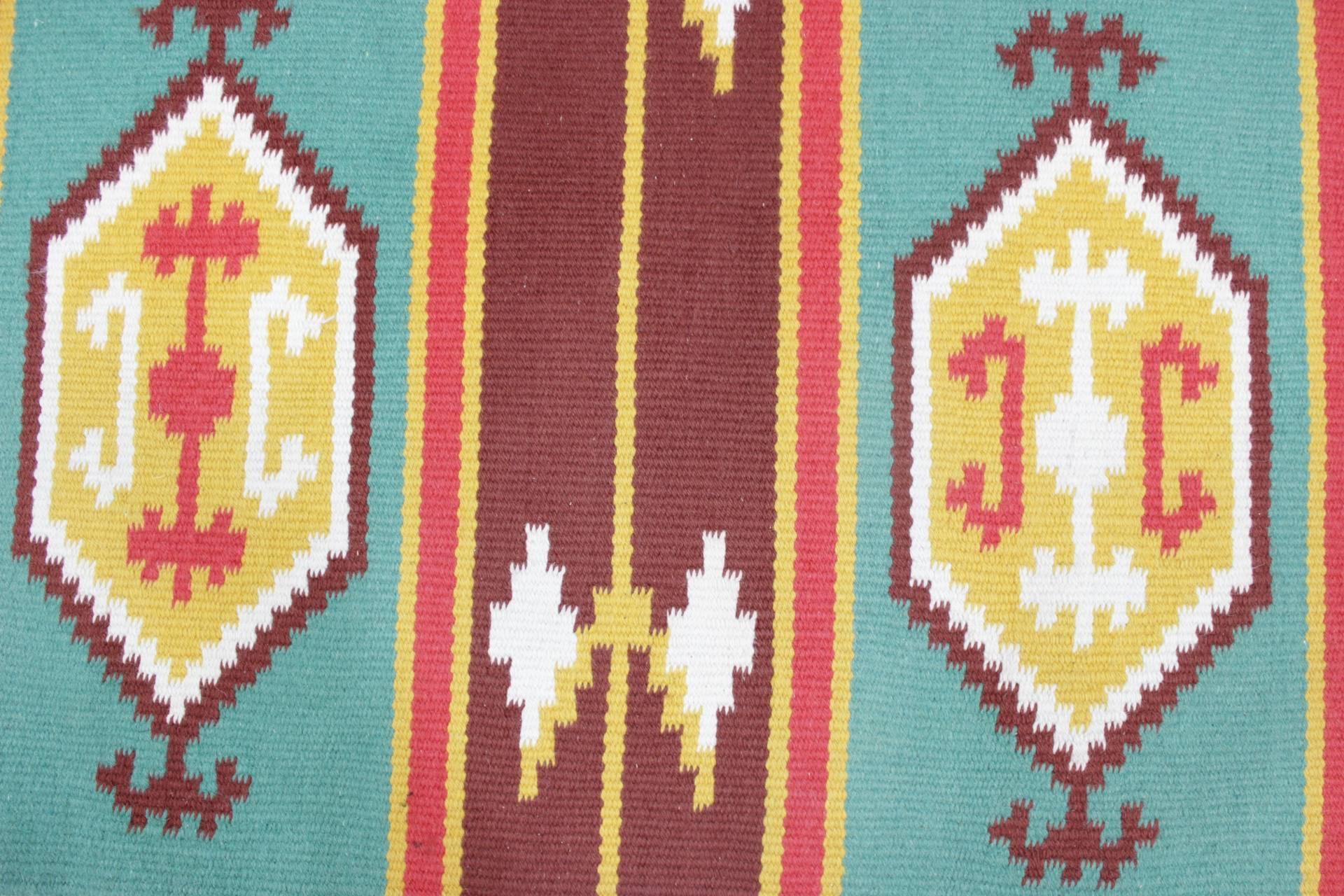 Indian Style Kilim Carpet / Rug In Good Condition For Sale In Praha, CZ