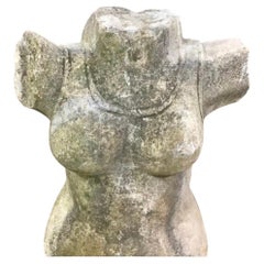 Indian Style Marble Torso Sculpture