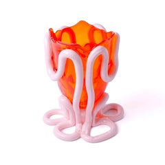 Vaso Indian Summer (grande), arancione chiaro e rosa pastello di Gaetano Pesce