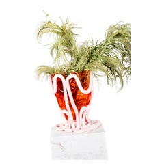 Vaso Indian Summer (grande), arancione chiaro e rosa pastello di Gaetano Pesce