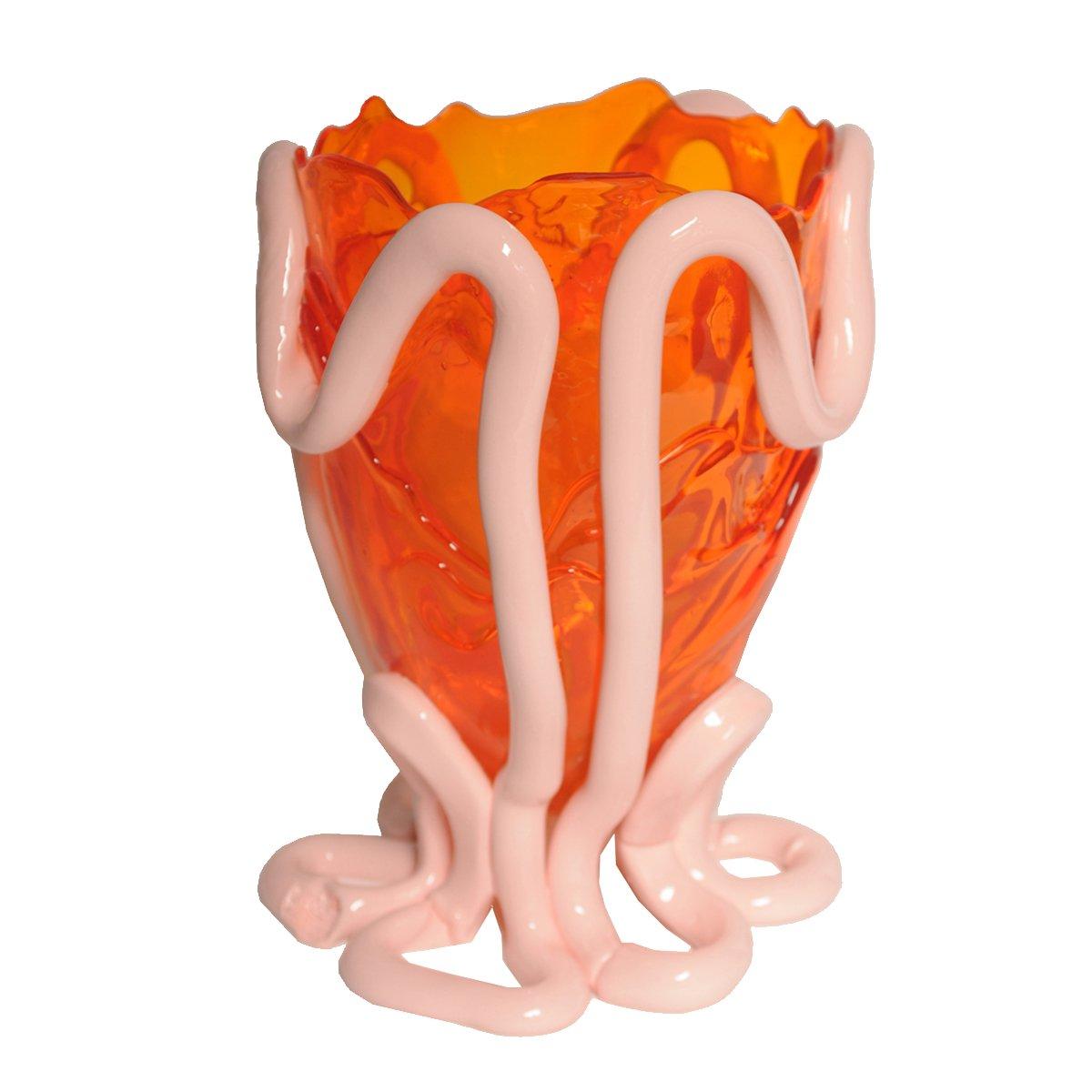 Indian Summer Vase (groß), Orange und Pastellrosa von Gaetano Pesce (Postmoderne) im Angebot