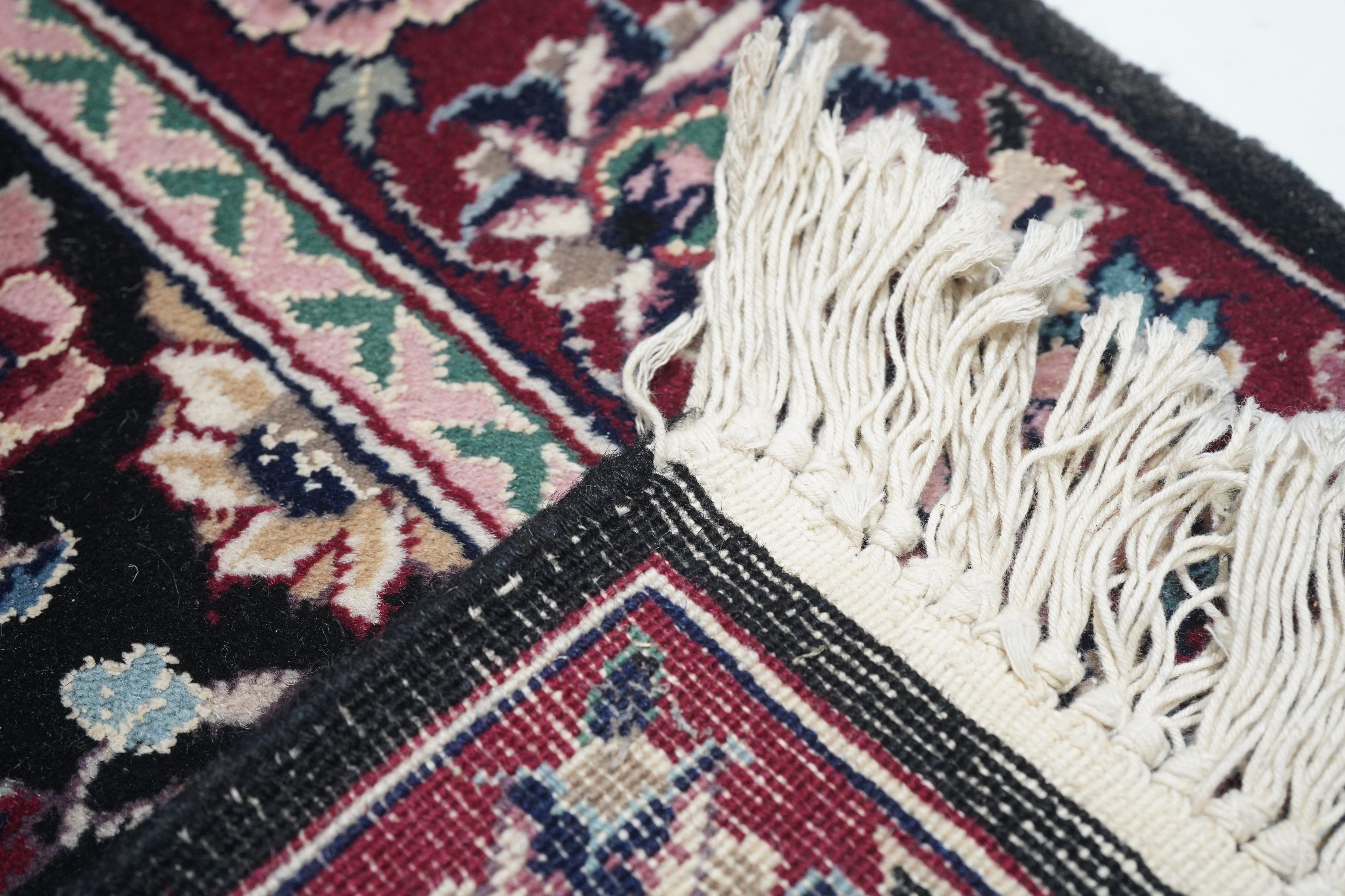 Runner indiano Tabriz 2'6'' x 10'0'' in vendita 4