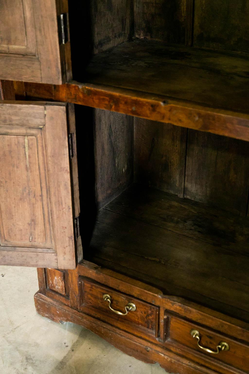 Mid-19th Century Indian Teak Cupboard  For Sale