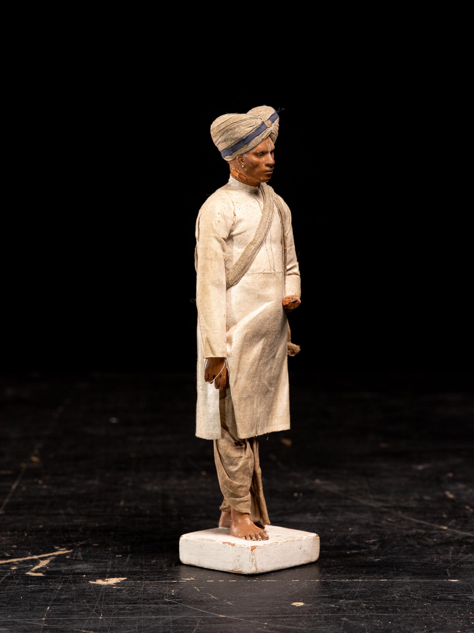 Hand-Crafted Indian Terracotta Figure, Krishnanagar Clay Doll