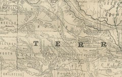Indian Territory Map 1888 – Rand McNally Antique Lithograph