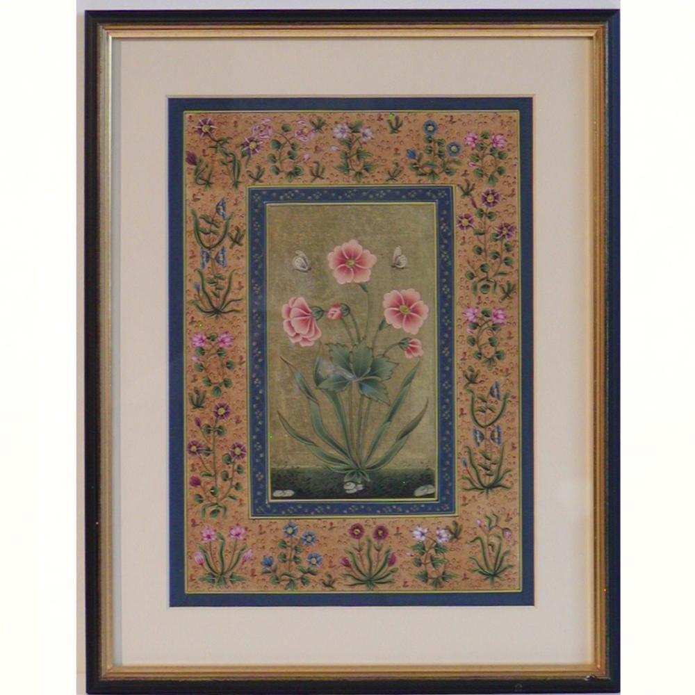 Agra Indian Traditional Manuscript Painting, Jaipur For Sale
