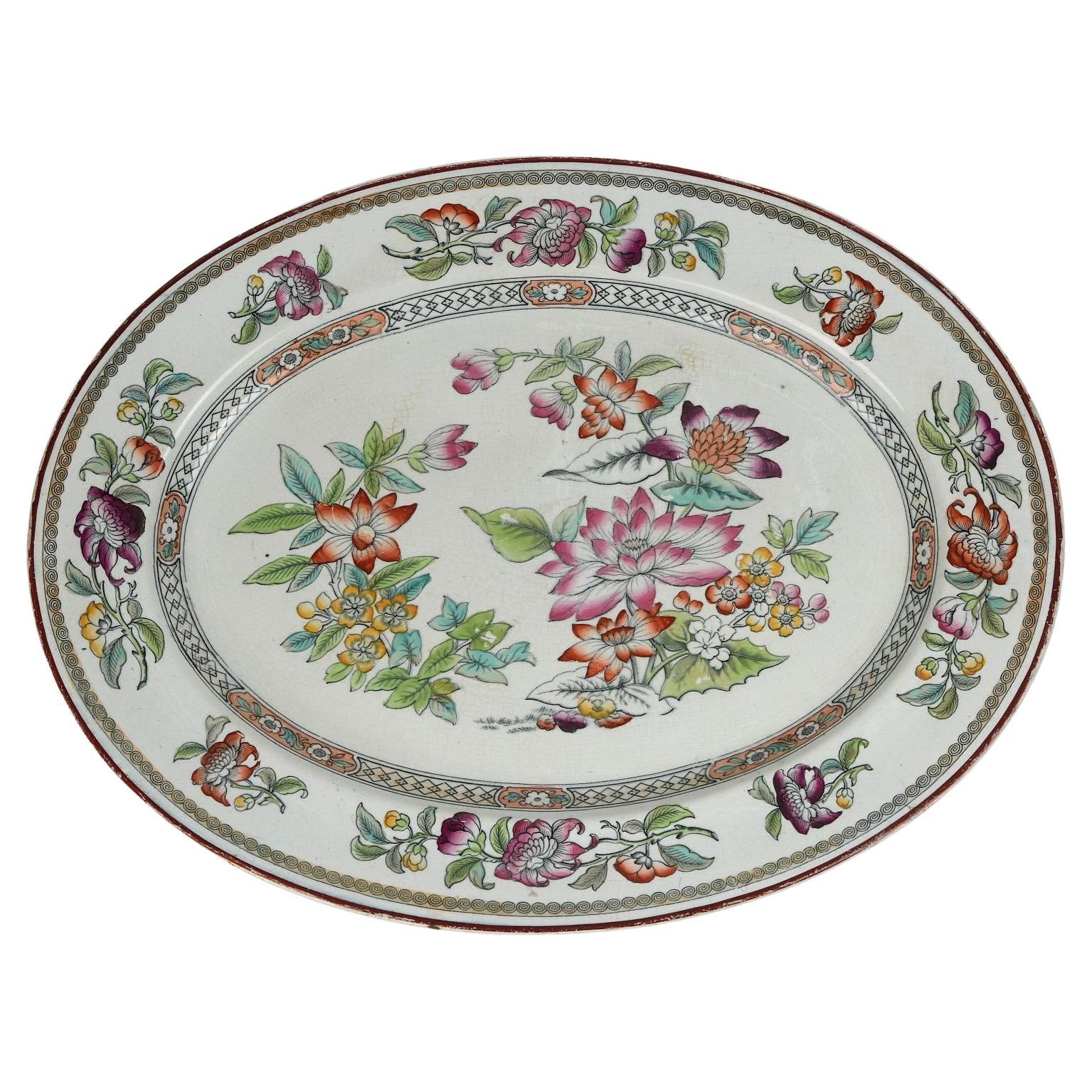 "Indian Tree" Platter by Minton, England, circa 1880