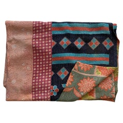 Indische kantha im Vintage-Stil