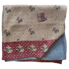 Indische kantha im Vintage-Stil 