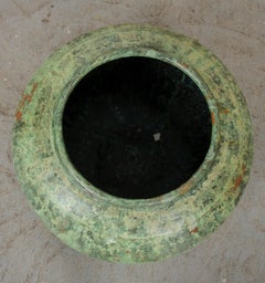 Indian Vintage Painted Metal Pot