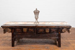 Indian Vintage Silverplate Brass Covered Candle Holder with Open Fretwork