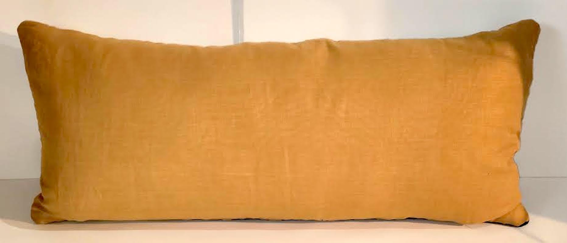 20th Century Indian Weaving Bolster Pillow For Sale