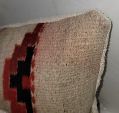 Mexican Indian Weaving Bolster Pillows, Pair