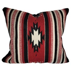 Navajo Indian Weaving Eye Dazzler and Stripes Pillow