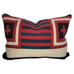 Indian Weaving Pillow with Crosses