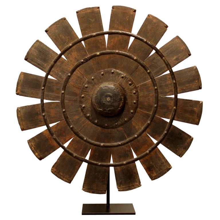 Indian Weaving Wheel on Stand at 1stDibs