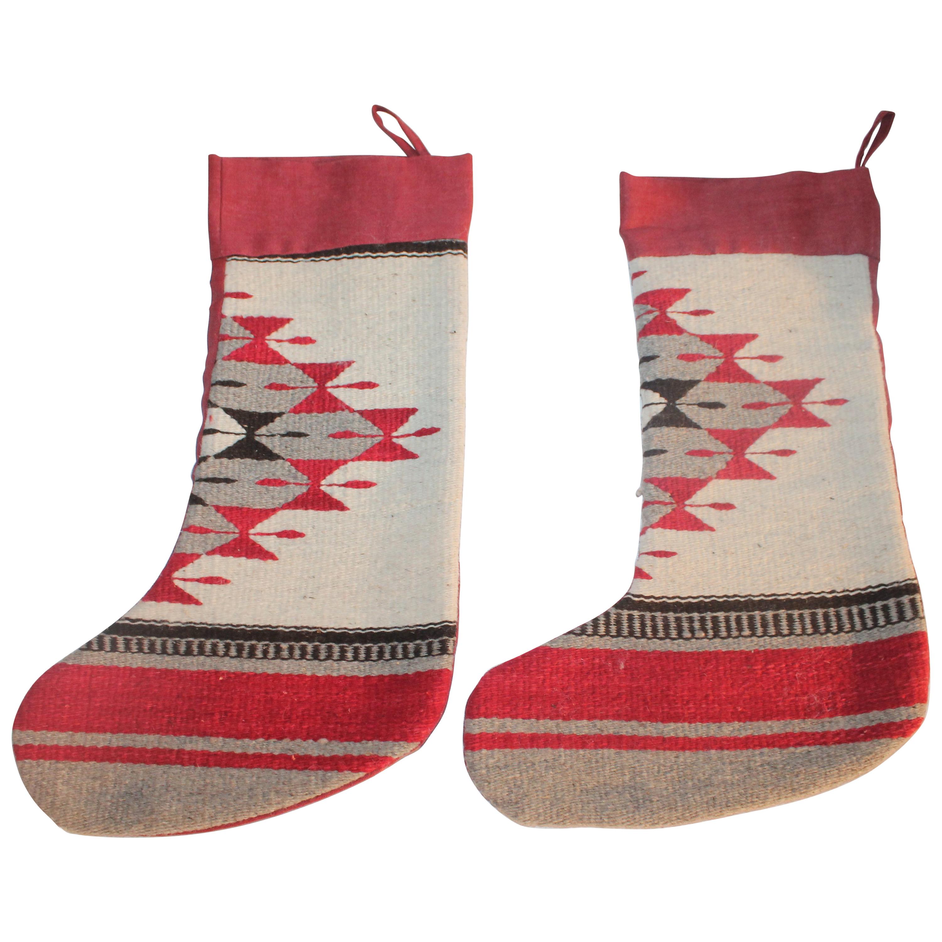 Indian Weaving Xmas Stockings or Pair