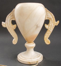 Indian White Marble Urn Lamp