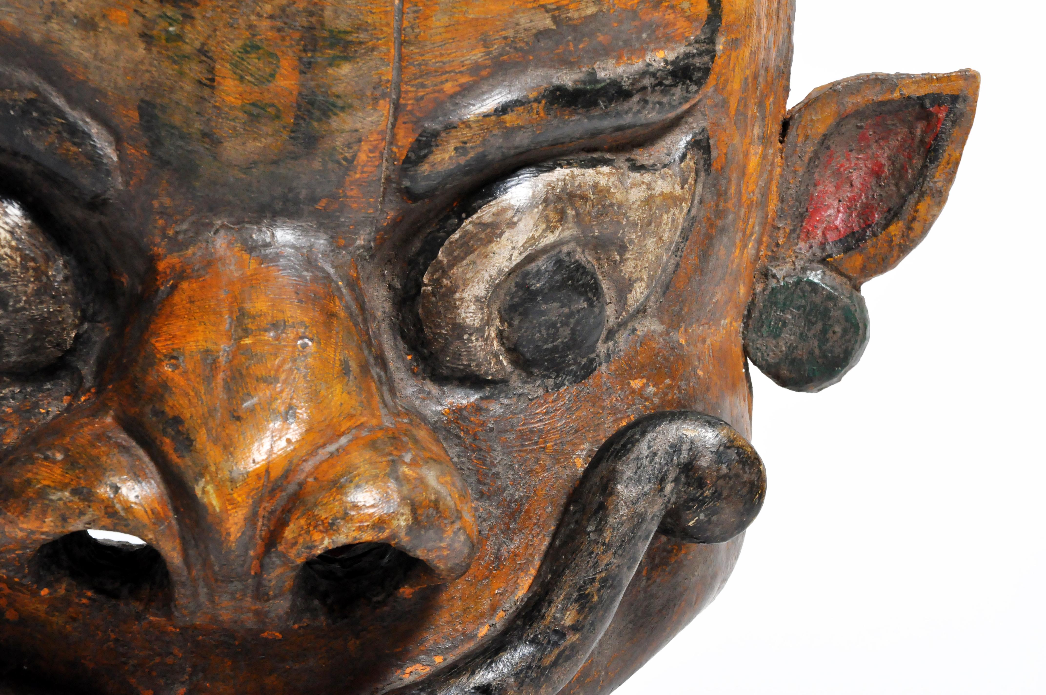 Indian Wooden Mask 8
