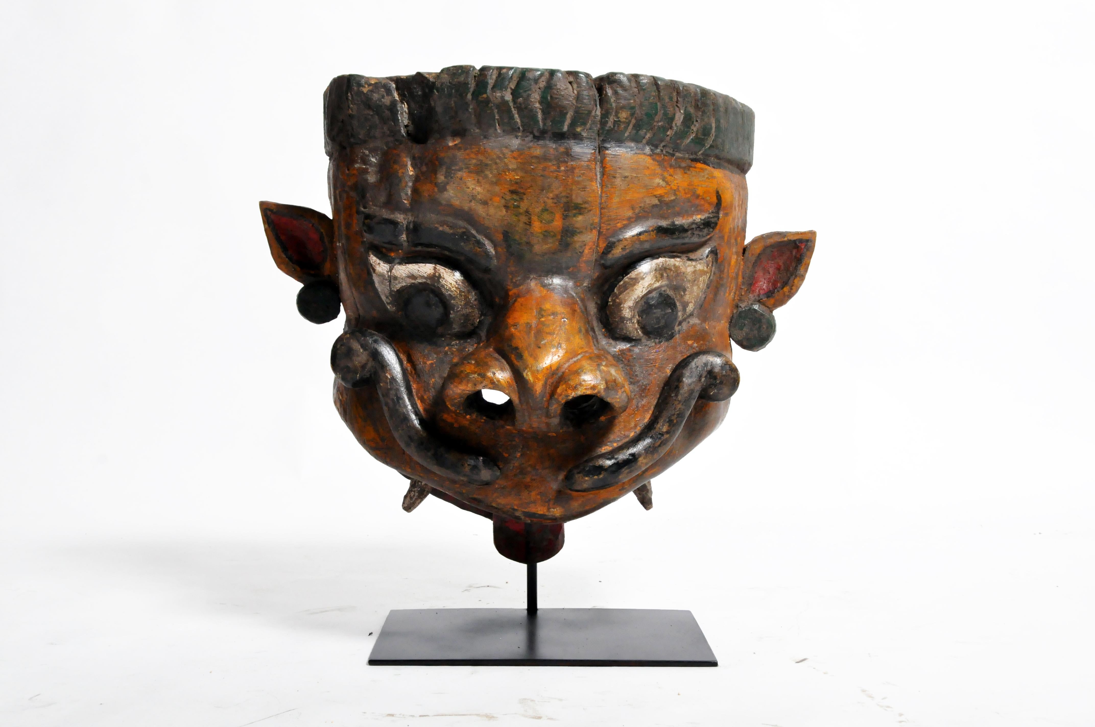 20th Century Indian Wooden Mask