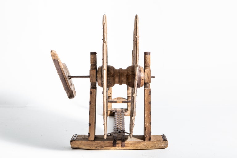 Indian Wooden Spinning Wheel at 1stDibs indian spinning wheel, wood