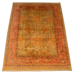 Indian Wool Pile Carpet, 13' 8" x 10'
