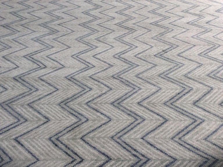 Indian Zig Zag Rug For Sale at 1stDibs grey and white zig zag rug