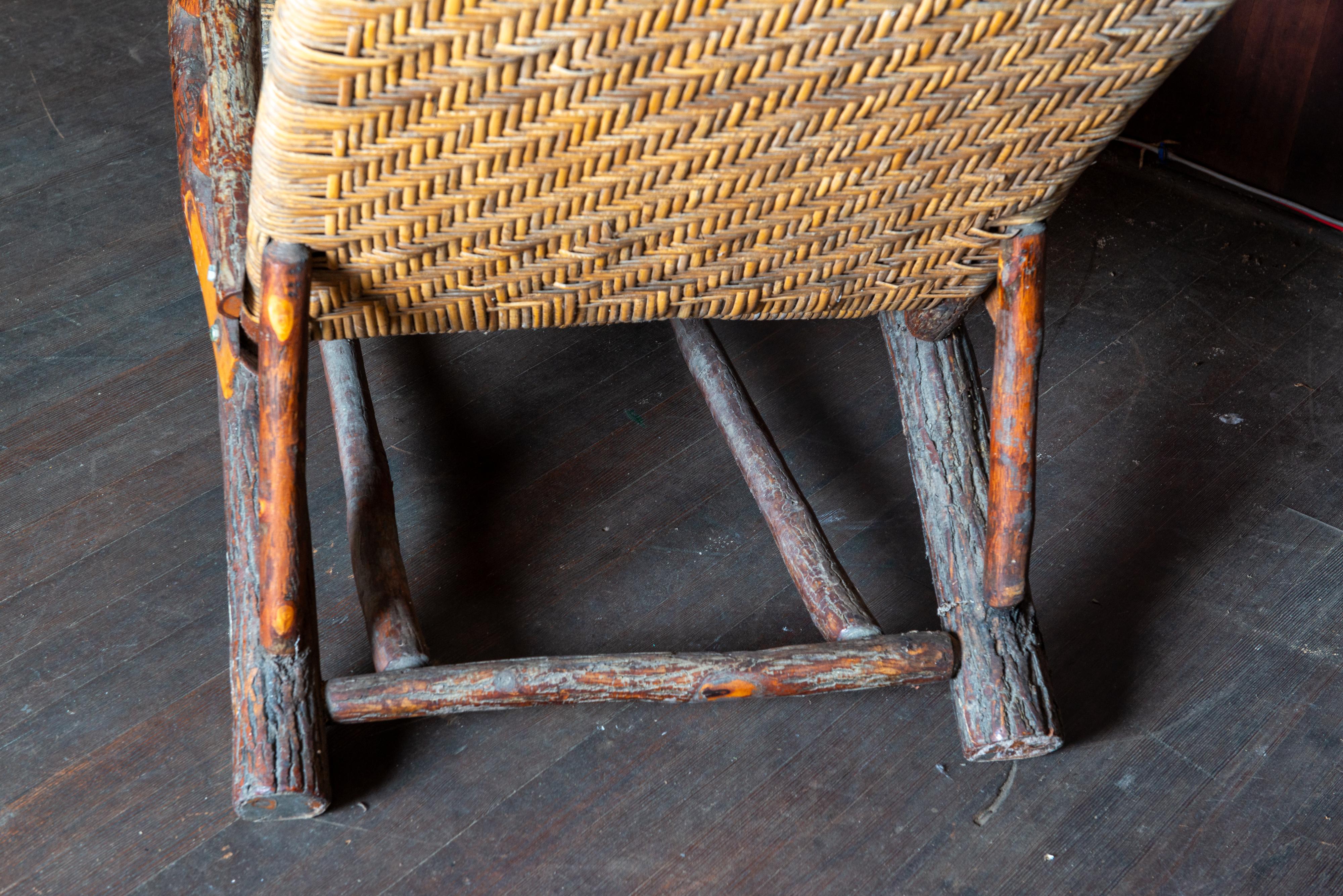 Indiana Old Hickory Chaise Lounge, 1940er Jahre im Angebot 8