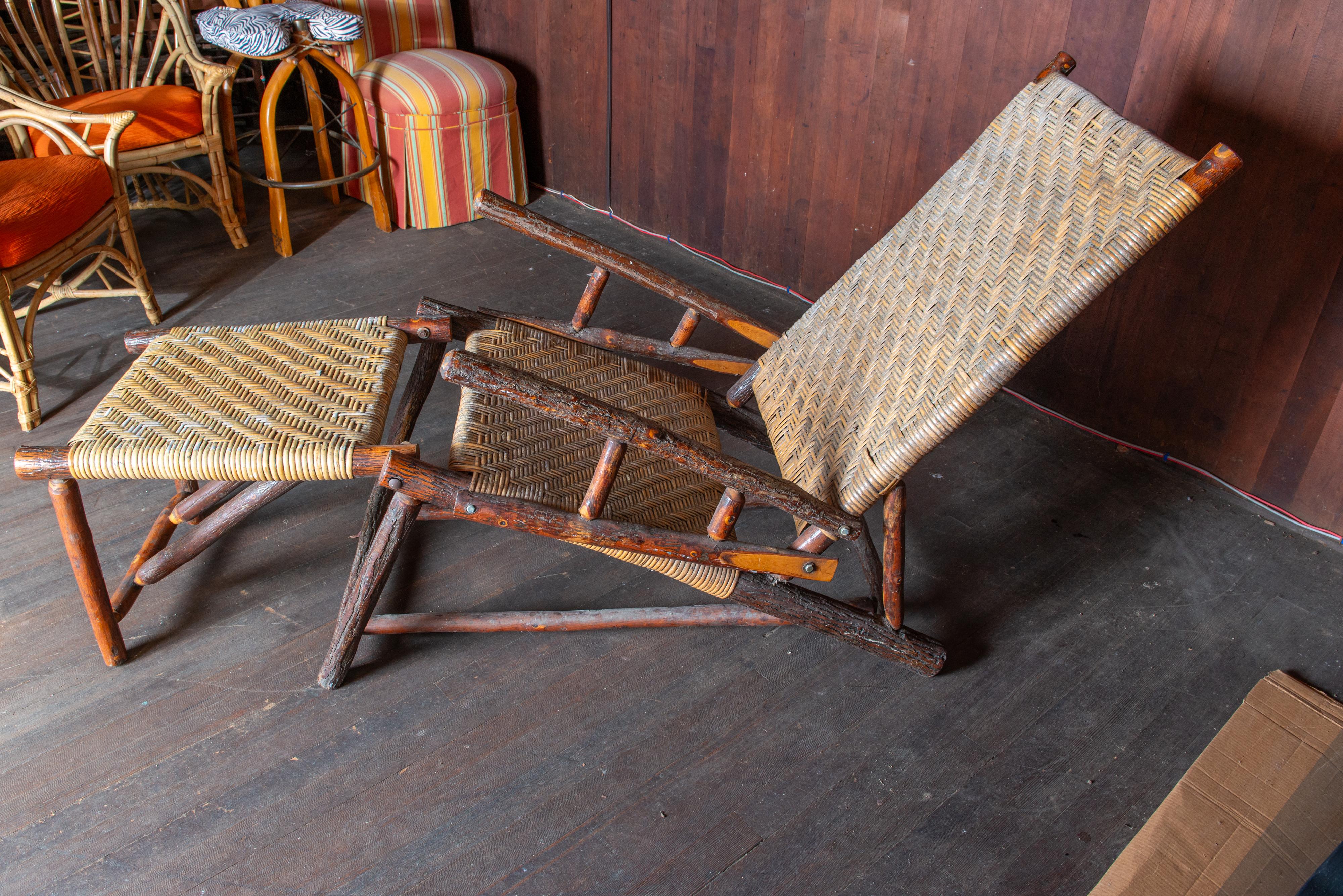 Indiana Old Hickory Chaise Lounge, 1940er Jahre im Angebot 1