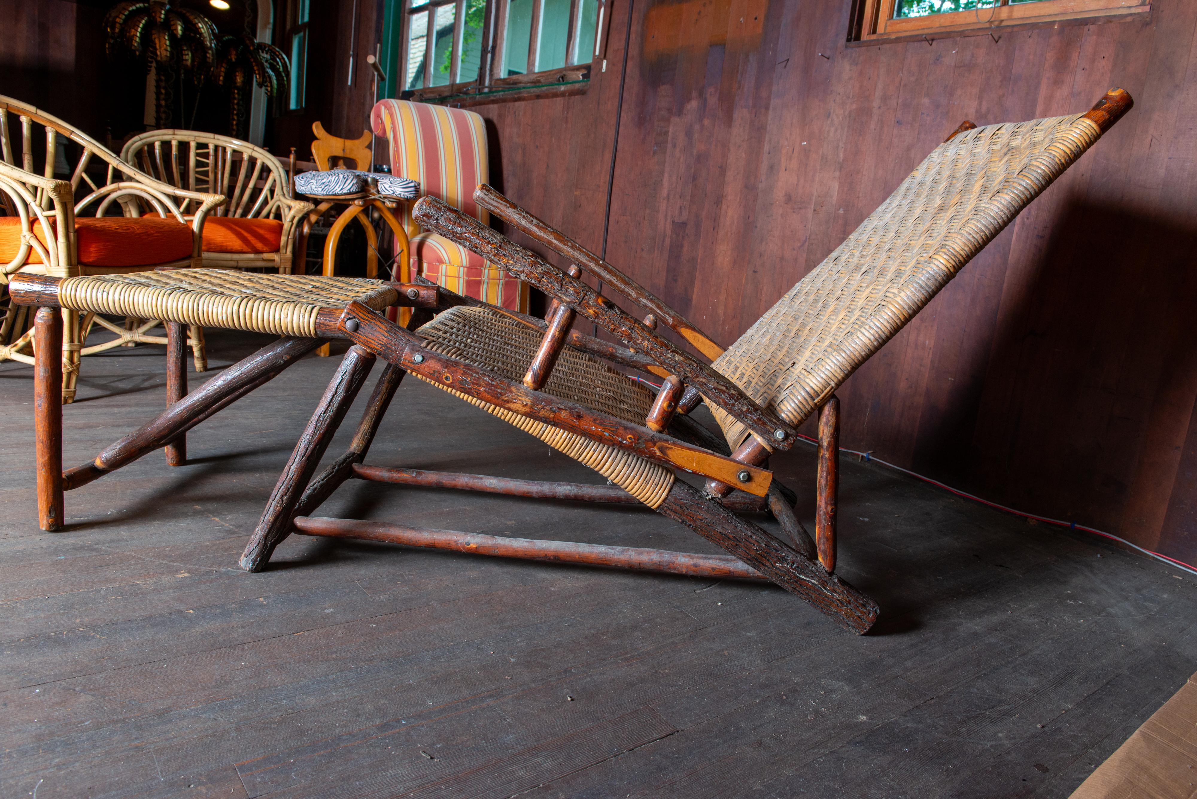 Indiana Old Hickory Chaise Lounge, 1940er Jahre im Angebot 2