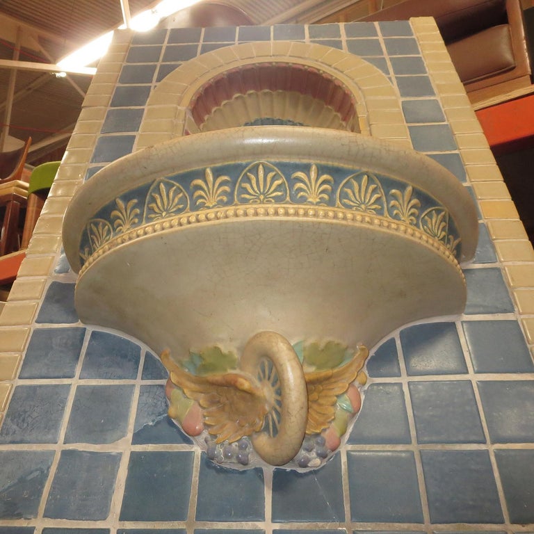 Indianapolis Motor Speedway Tile Fountain by Rookwood Pottery, 1909 For