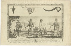 Indians of North America, Dress and Weapons – Millar Geography Engraving, c.1782
