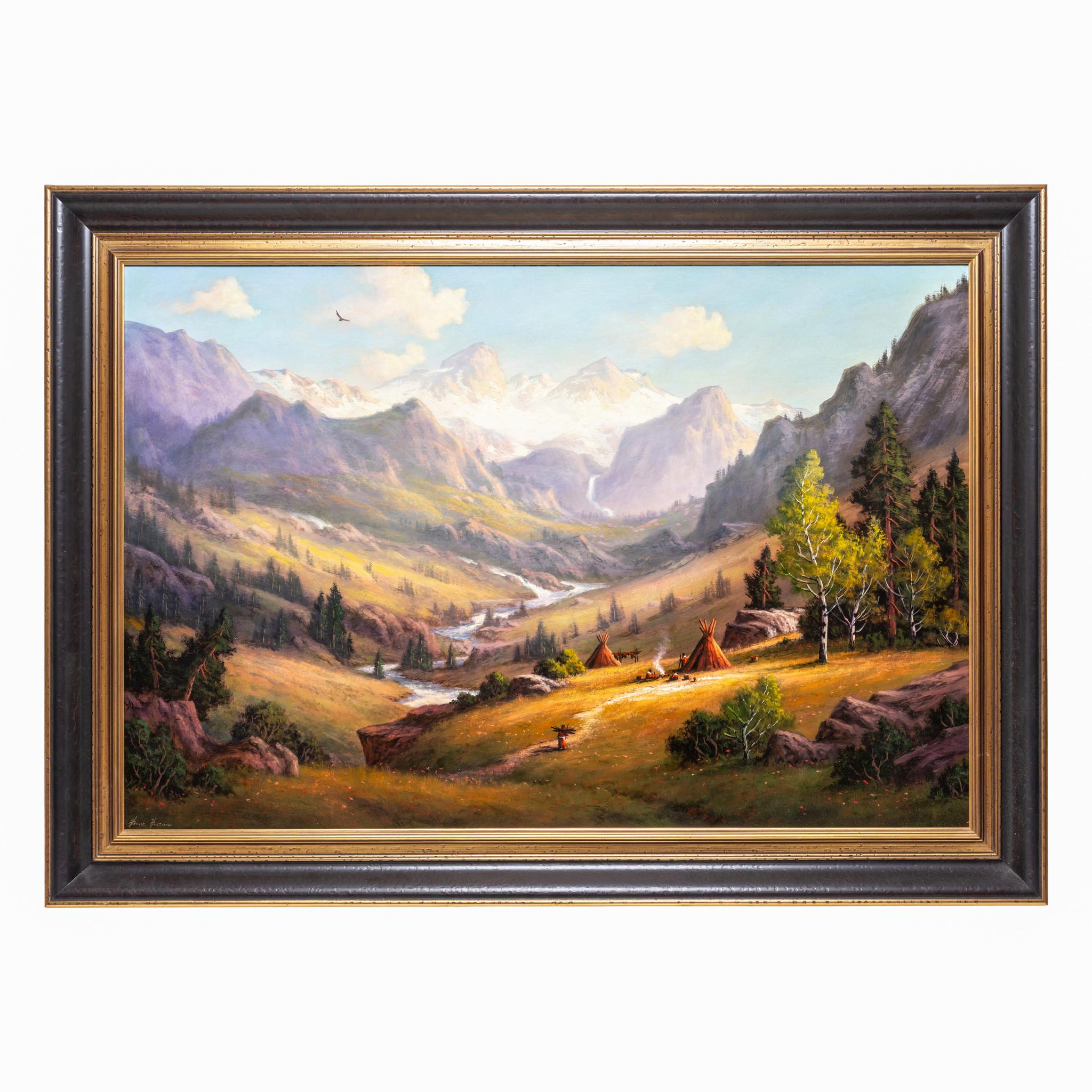 Huile originale sur panneau de Heinie Hartwig ; 30 