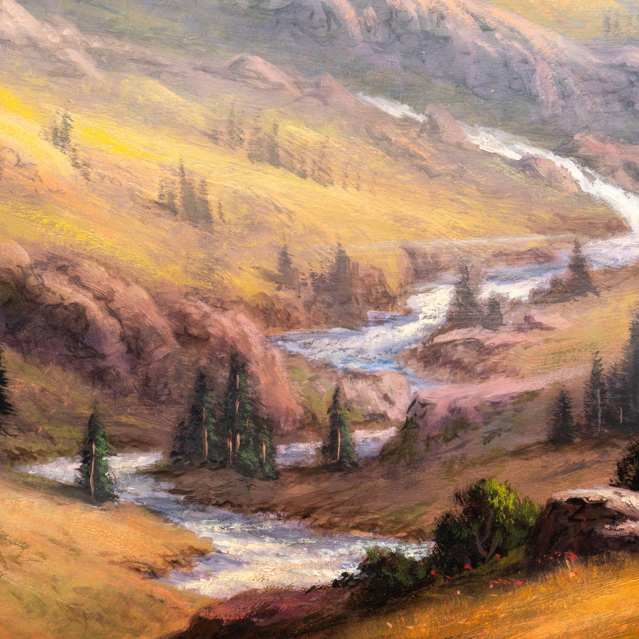 Peinture à l'huile originale de Heinie Hartwig Bon état - En vente à Coeur d'Alene, ID