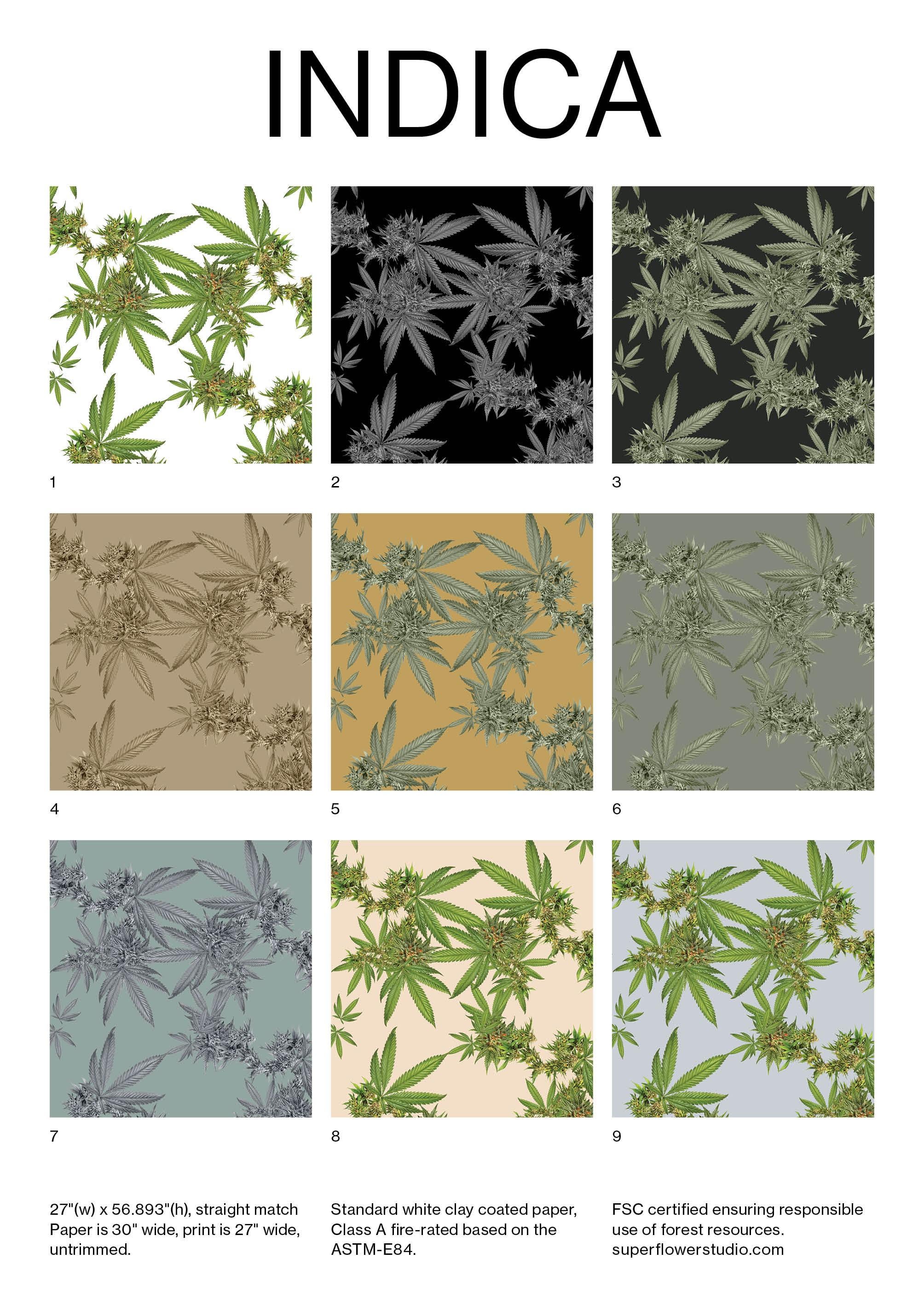 Indica Floral Wallpaper For Sale 13